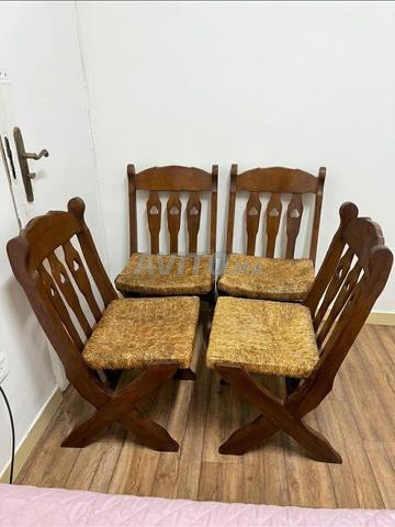 4 chaises en bois de Shan - 2