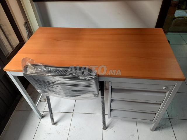 Bureau semi-métallique 1m20 avec caisson - 2