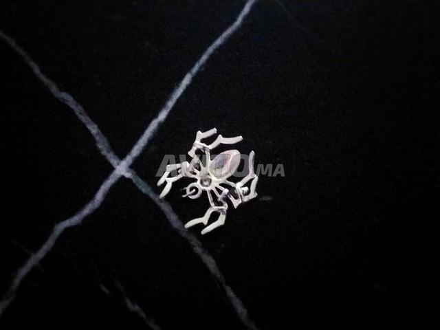 Pendentif Araignée Style Gothique / Métal Argenté - 2
