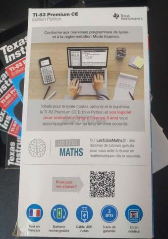 Calculatrice Python Texas instruments Ti 83 - 2