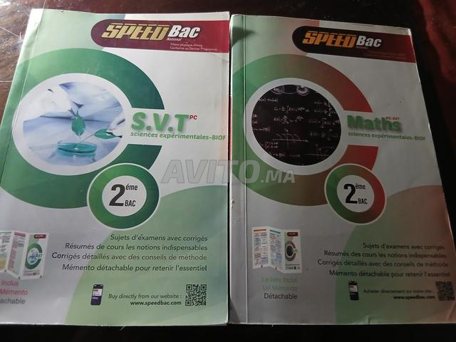 2 Livres SPEEDBac (Maths & SVT) 2 Bac Occasion