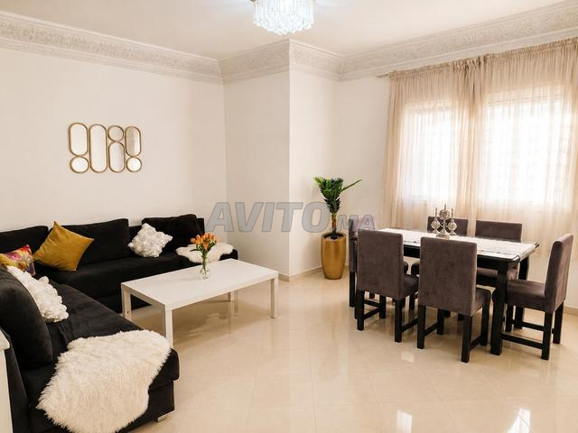 Joli Appartement moderne-meublé-équipé-Riad Mtaa - 2