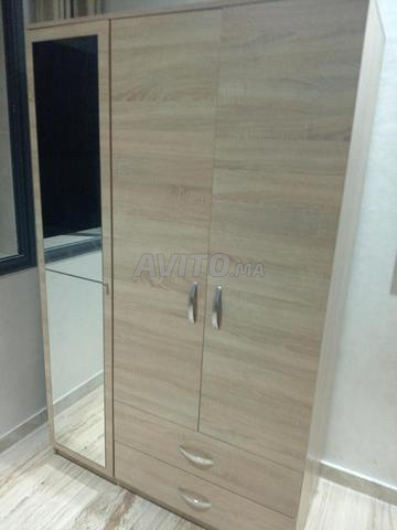 Armoire en MDF 3 portes avec miroir - 2