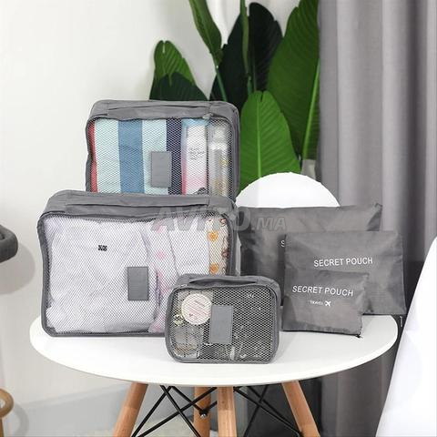 6 sacs pour faciliter l'organisation et le rangement de vos vêtements pour le voyage