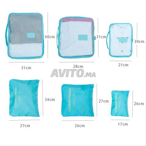 6 sacs pour faciliter l'organisation et le rangement de vos vêtements pour le voyage - 2