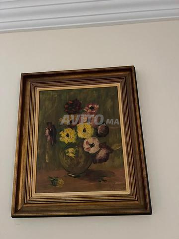Tableau et 2 lampes