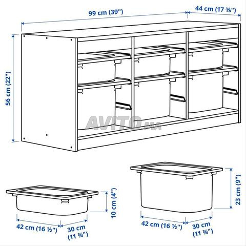 أثاث تخزين IKEA TROFAST