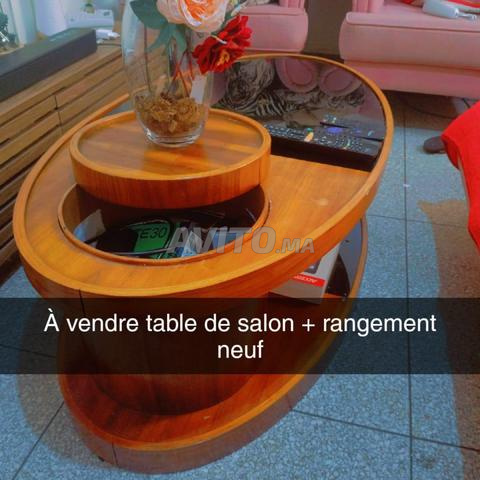 Table de salon avec rangement en très bon état - 2