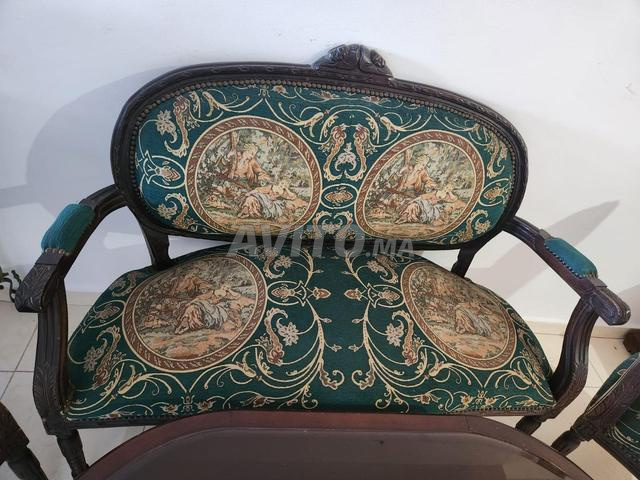 Fauteuils avec table style antique - 2