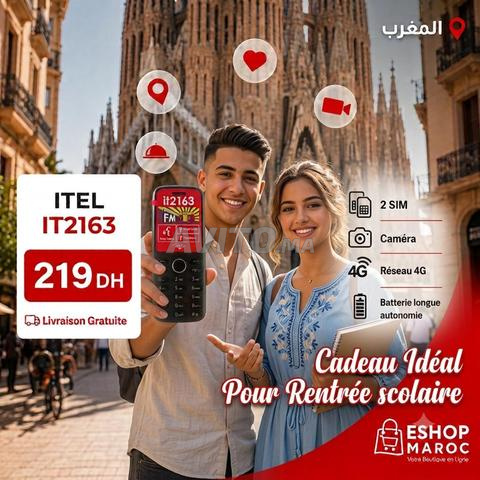 Téléphone ITEL Maroc original double SIM et carte mémoire - 2