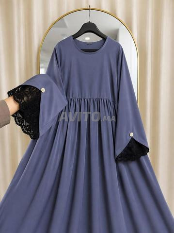 عباءة توب كريب روزا المقاسات M L XL XXL - 2
