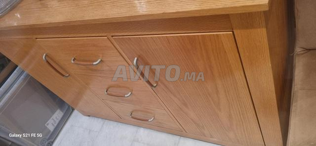 Table à manger et buffet en bois massif - 2