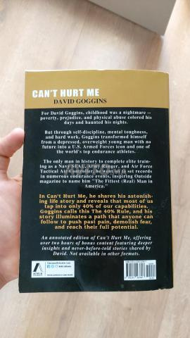 Livre "Can't Hurt Me" de David Goggins neuf - 2
