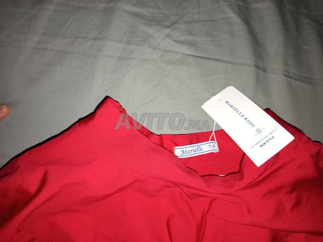 Jupe magnifique en rouge pour filles de 6 ans - 2