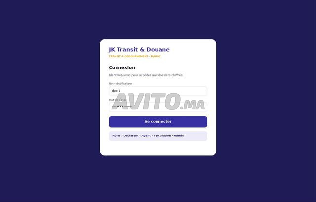 Logiciel de Gestion Transit & Douane - JK Transit