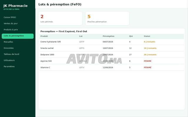 برنامج إدارة للصيدليات والصيدليات الموازية - 2