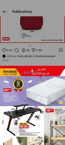 2 matelas neufs jamais utilisés prix 1000 dhs
