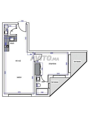 Studios à vendre 51 m² à Casablanca - 2