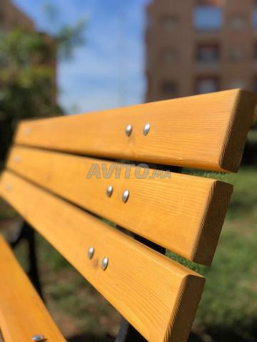 Bancs en bois massif pour jardin - 2