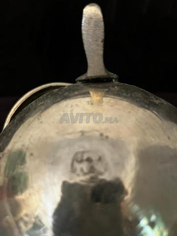 Boîte en argent avec une authentique gravure marocaine, plus de 70 ans - 2