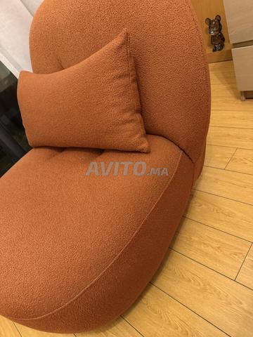 Fauteuil rouge brique - 2