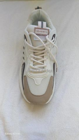 Basket Homme SD-WHITE beige 40 41 42 43 180dh Casa - 2