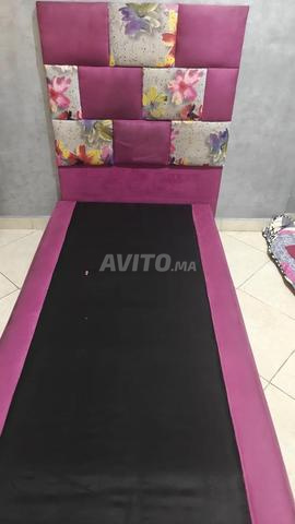 Cadre de lit rose sans matelas pour fille - 2
