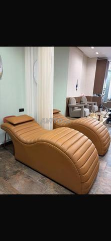 Fauteuils/chaises longues spa-pédicure (lot de 2)