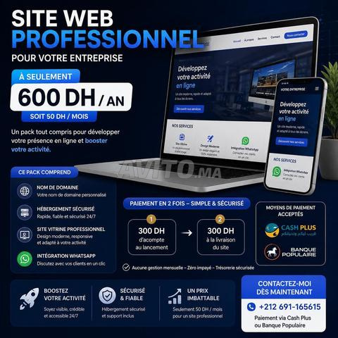 Je vous fais un site web pour 600 DH