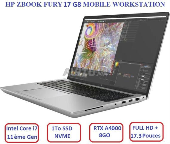 محطة عمل متنقلة HP ZBOOK FURY G8 / i7 الجيل 11 / RTX A4000.8Go