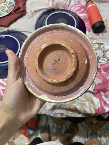 طفاية سجائر من فخار مزينة جميلة ثمنها 5000درهم - 2