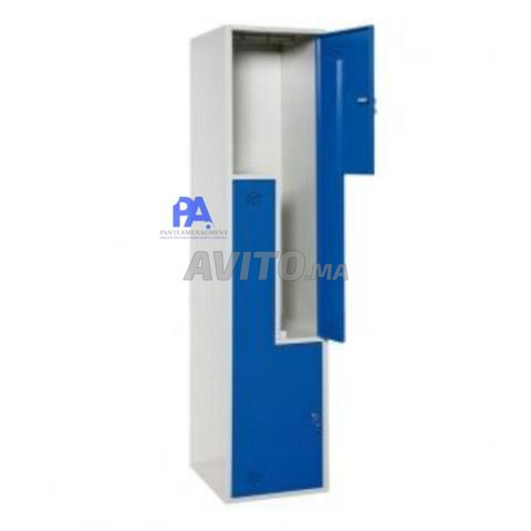 Casier métallique monobloc avec serrure / lit - 2