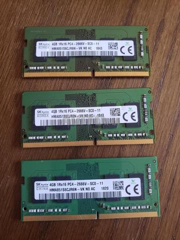 قطعة ذاكرة وصول عشوائي واحدة 4 جيجابايت DDR4 - 2