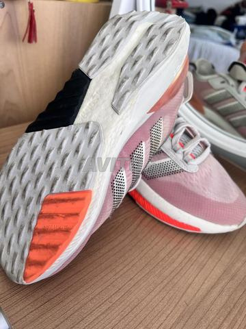 Baskets Adidas roses et blanches - 2