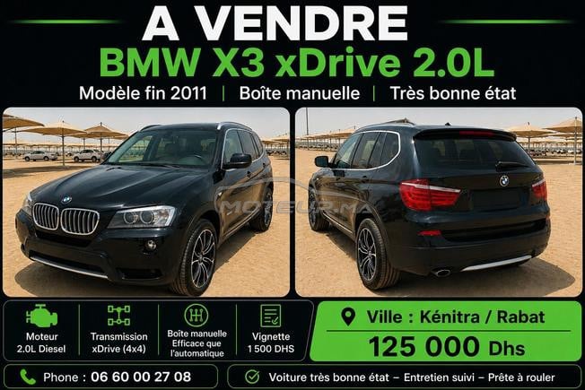 bmw X3 diesel 8 ch