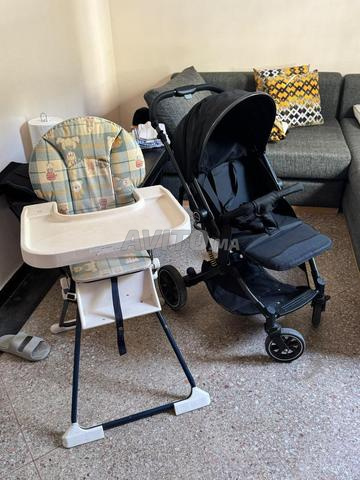 Poussette et chaise haute bébé