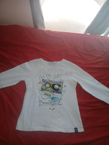 Vêtements t-shirt blanc manches longues âge 12 ans - 2