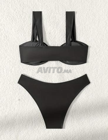 Maillot 2 pièces noir taille XL - 2