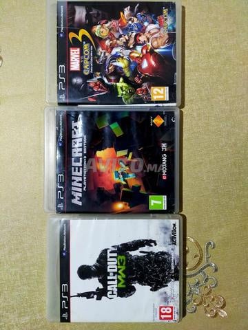 Jeux Cds PS3, Minecraft, COD ww3, Marvel vs Capcom