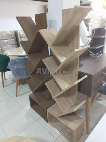 Bibliothèque arbre en MDF 140x45x20cm - 2