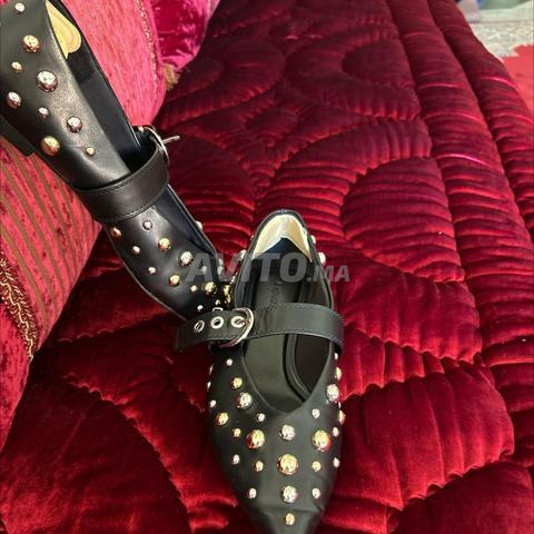 Chaussures mocassins noir en cuir - 2