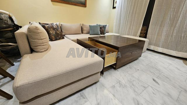 Salon en L et Table basse - 2