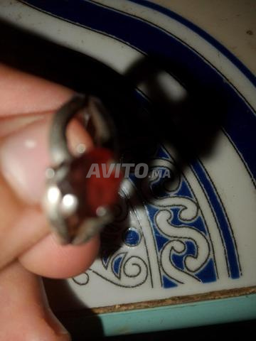 Bague en argent avec pierre de rubis - 2