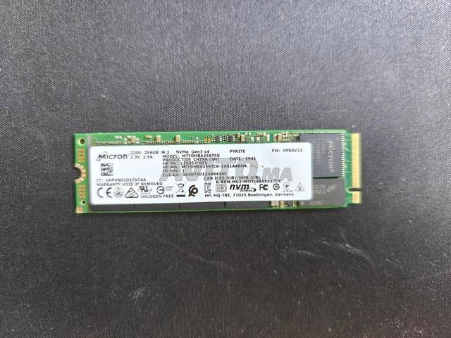 Disque Dur SSD Micron 256GB NVMe M.2 PCIe Gen3