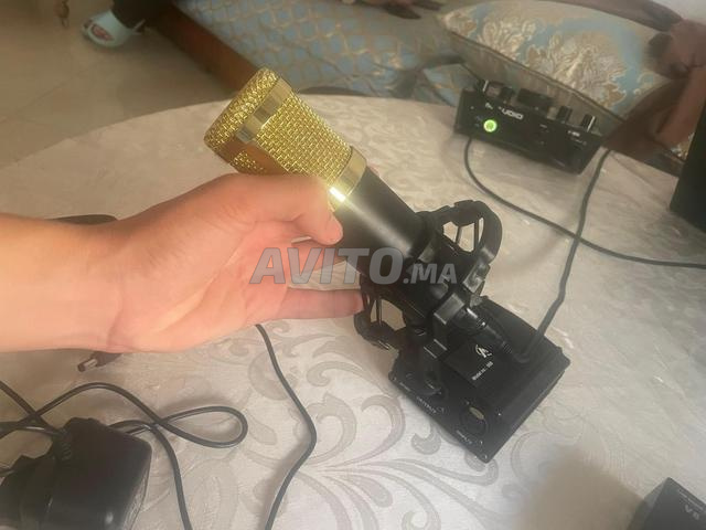 Microphone BM-800 et carte son V8 et Phantom power 48V