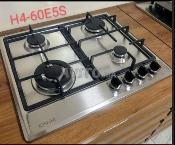 سطح غاز مدمج من الستانلس ستيل 60 سم