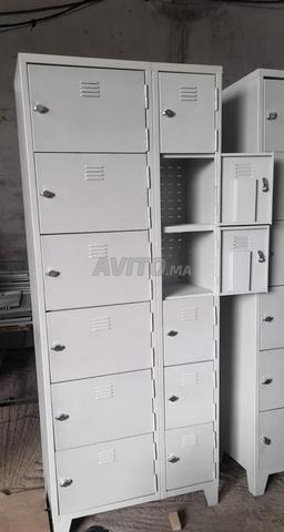 خزانة ملابس معدنية مع قفل Armoire vestiaire casier - 2