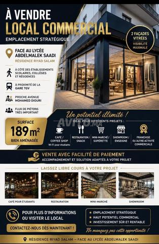 LOCAL COMMERCIAL À VENDRE - Kénitra