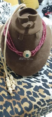 Vente de 3 fils de jad avec pendentif argent Rodier de lor - 2