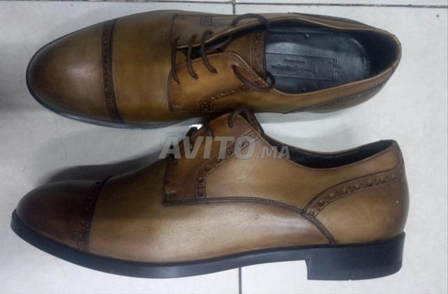 أحذية Zegna أوكسفورد من الجلد البني الفاتح. - 2